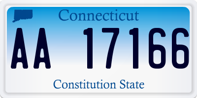 CT license plate AA17166