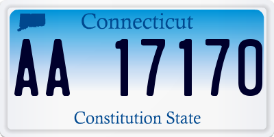 CT license plate AA17170