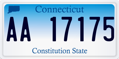 CT license plate AA17175