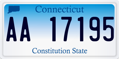 CT license plate AA17195