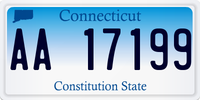 CT license plate AA17199