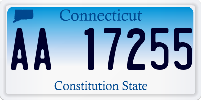 CT license plate AA17255