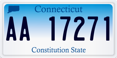 CT license plate AA17271