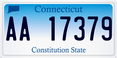 CT license plate AA17379