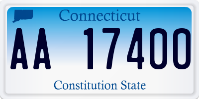 CT license plate AA17400