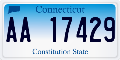 CT license plate AA17429