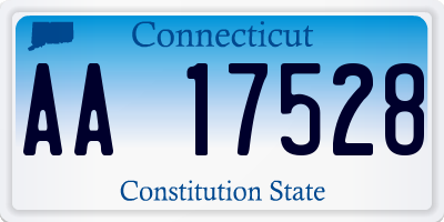 CT license plate AA17528