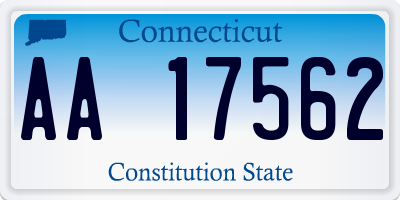 CT license plate AA17562