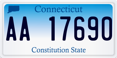 CT license plate AA17690