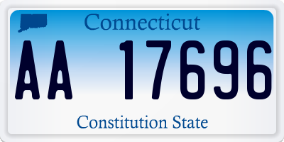 CT license plate AA17696