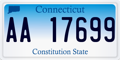 CT license plate AA17699