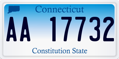 CT license plate AA17732