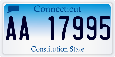 CT license plate AA17995