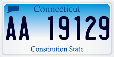 CT license plate AA19129