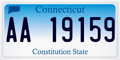 CT license plate AA19159