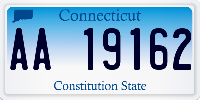 CT license plate AA19162