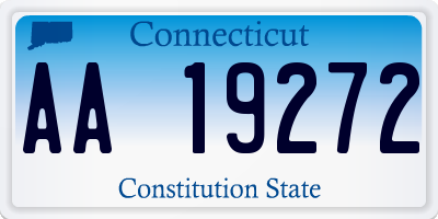 CT license plate AA19272