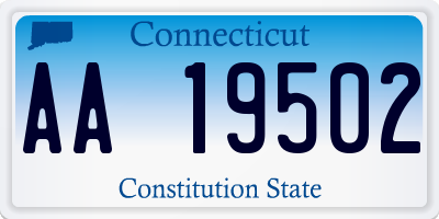 CT license plate AA19502