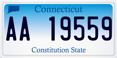 CT license plate AA19559