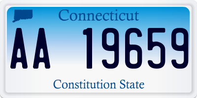 CT license plate AA19659
