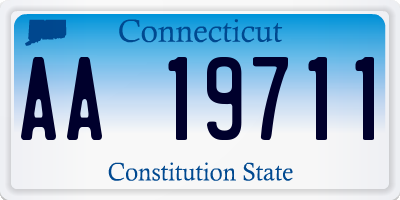 CT license plate AA19711