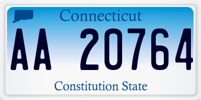 CT license plate AA20764