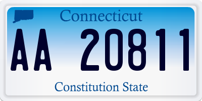 CT license plate AA20811