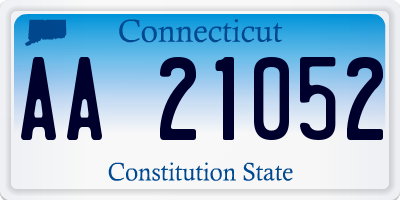 CT license plate AA21052