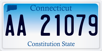 CT license plate AA21079