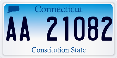 CT license plate AA21082