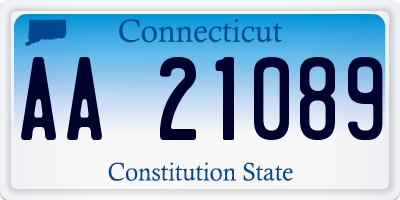 CT license plate AA21089