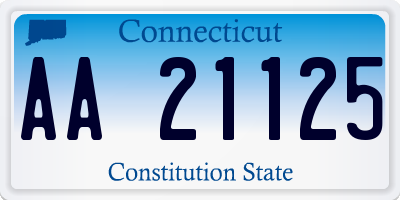 CT license plate AA21125