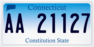 CT license plate AA21127