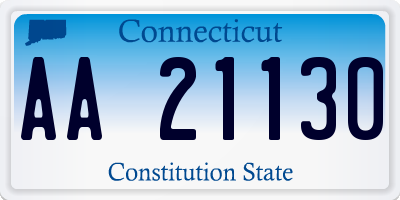 CT license plate AA21130