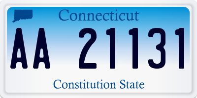 CT license plate AA21131