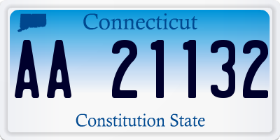 CT license plate AA21132