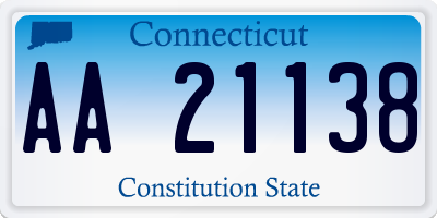 CT license plate AA21138