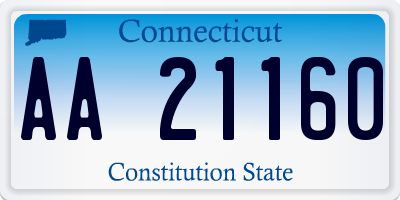 CT license plate AA21160