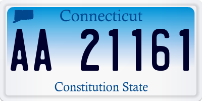 CT license plate AA21161