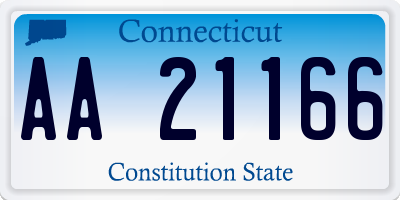 CT license plate AA21166