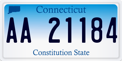 CT license plate AA21184