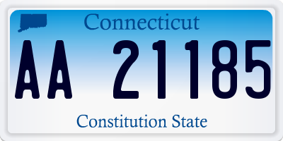 CT license plate AA21185