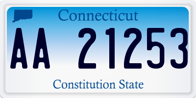 CT license plate AA21253