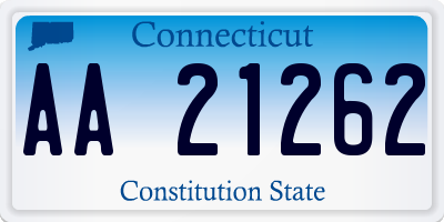 CT license plate AA21262