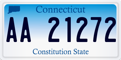 CT license plate AA21272