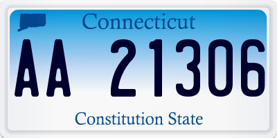 CT license plate AA21306