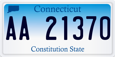 CT license plate AA21370