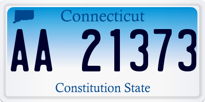 CT license plate AA21373