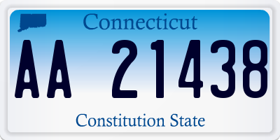 CT license plate AA21438