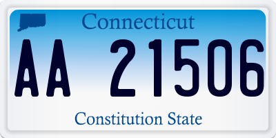 CT license plate AA21506